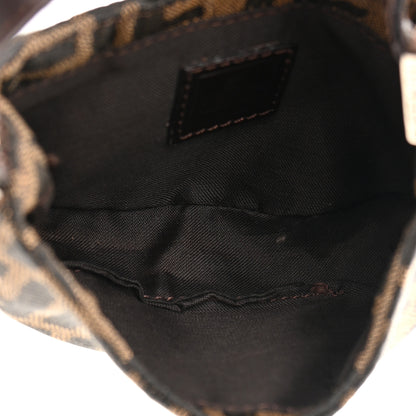 Fendi Zucca Mini Half Moon Baguette Tobacco 5 of 13