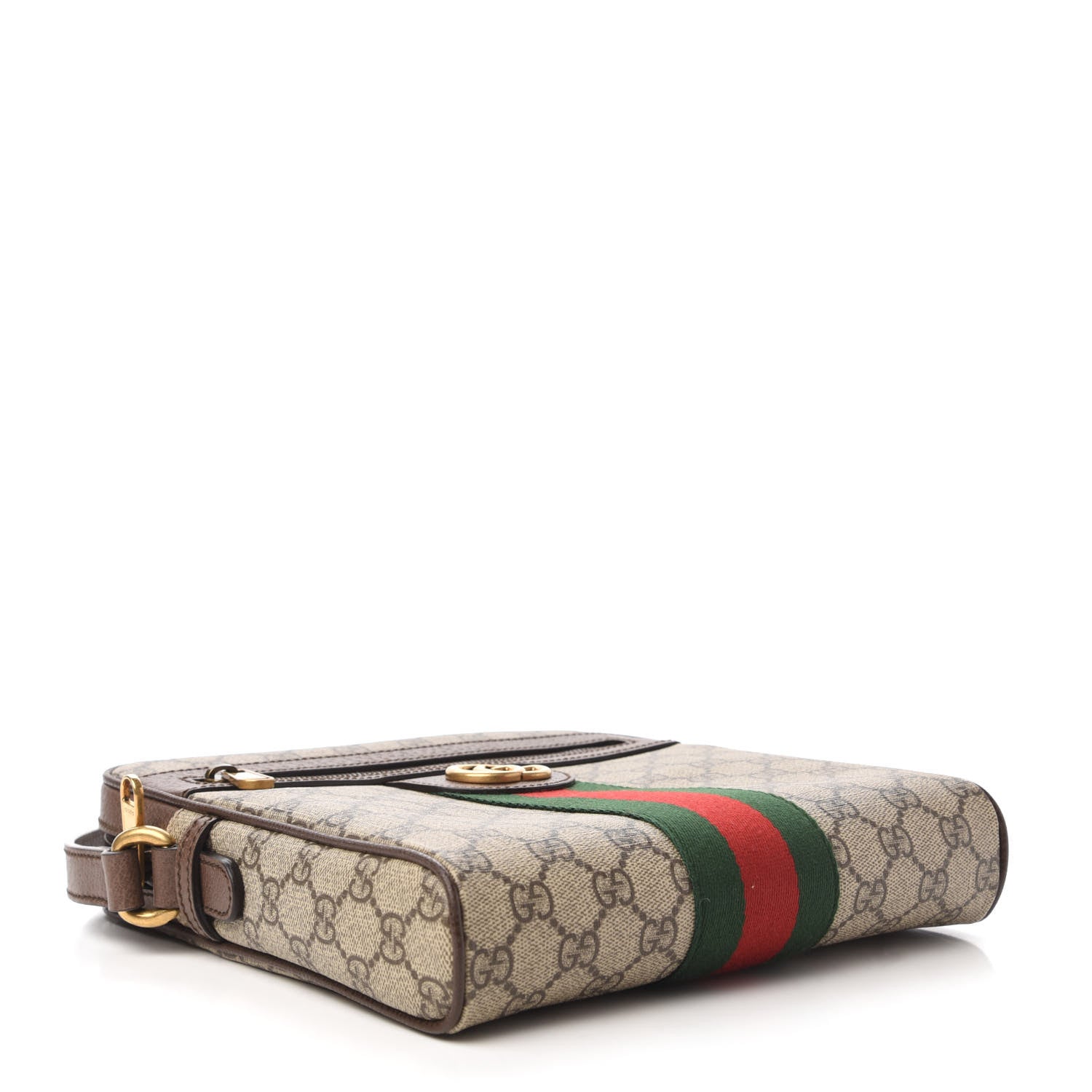 Gucci GG Supreme Monogram Web Small Ophidia Messenger Bag Brown 4 of 11