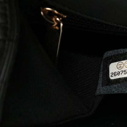 Chanel Calfskin Chevron Quilted Mini Statement Flap Black 7 of 13