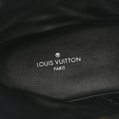 Louis Vuitton Calfskin Embossed Wonderland Ranger Boots 37 Black 7 of 8