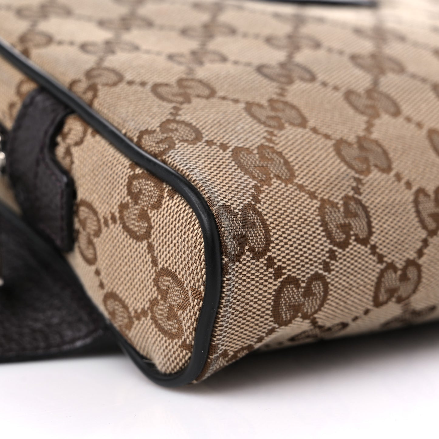 Monogram Dollar Calfskin Belt Bag Beige Ebony Testa di Moro Marrone Scuro