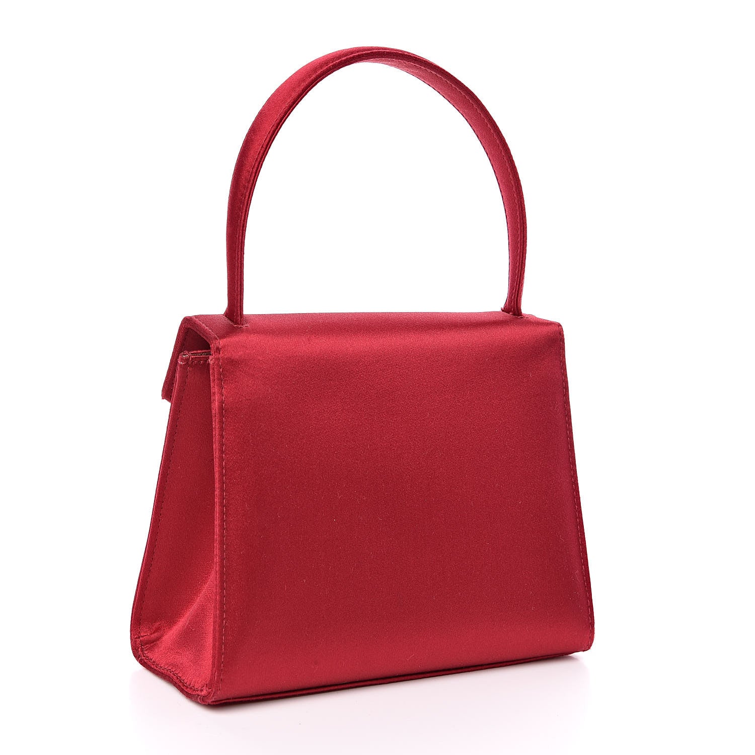 Chanel Satin Evening Flap Red 3 of 10