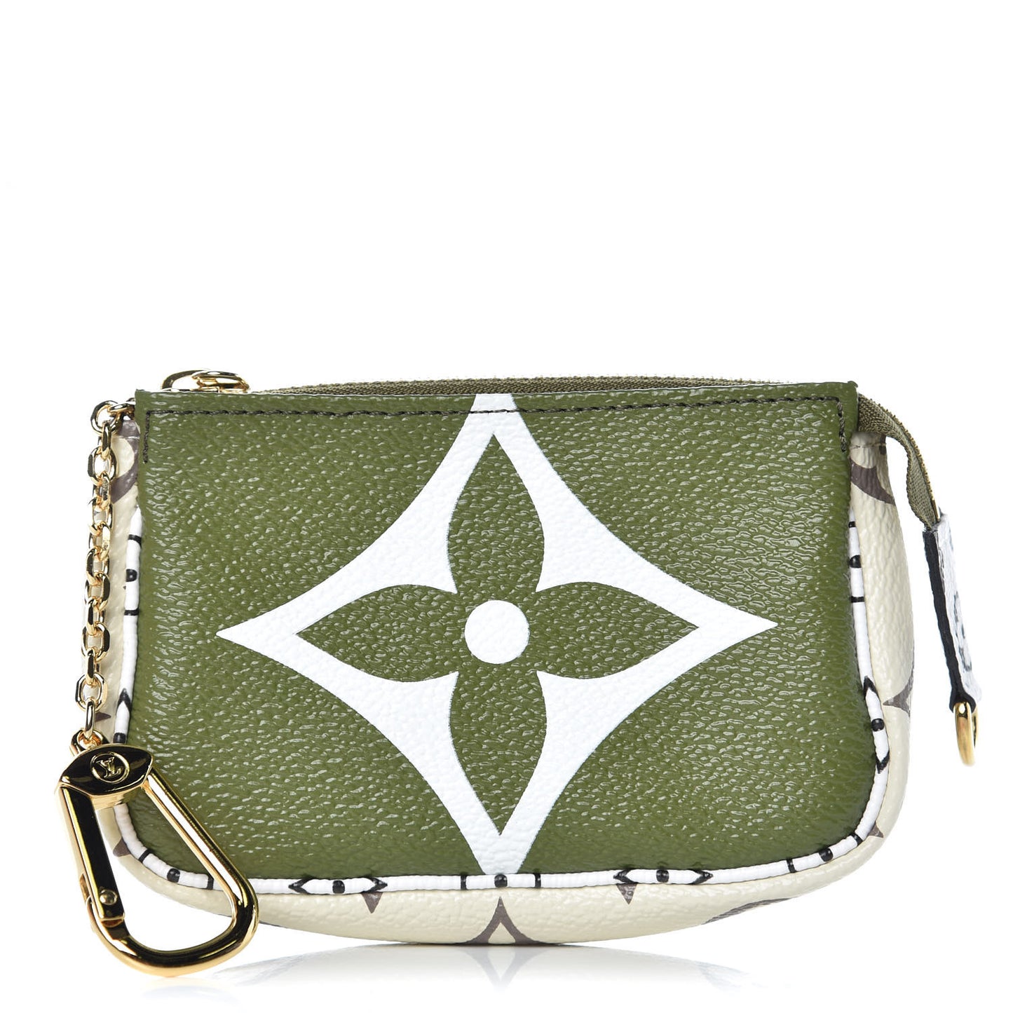 Monogram Giant Micro Pochette Accessories Kaki White