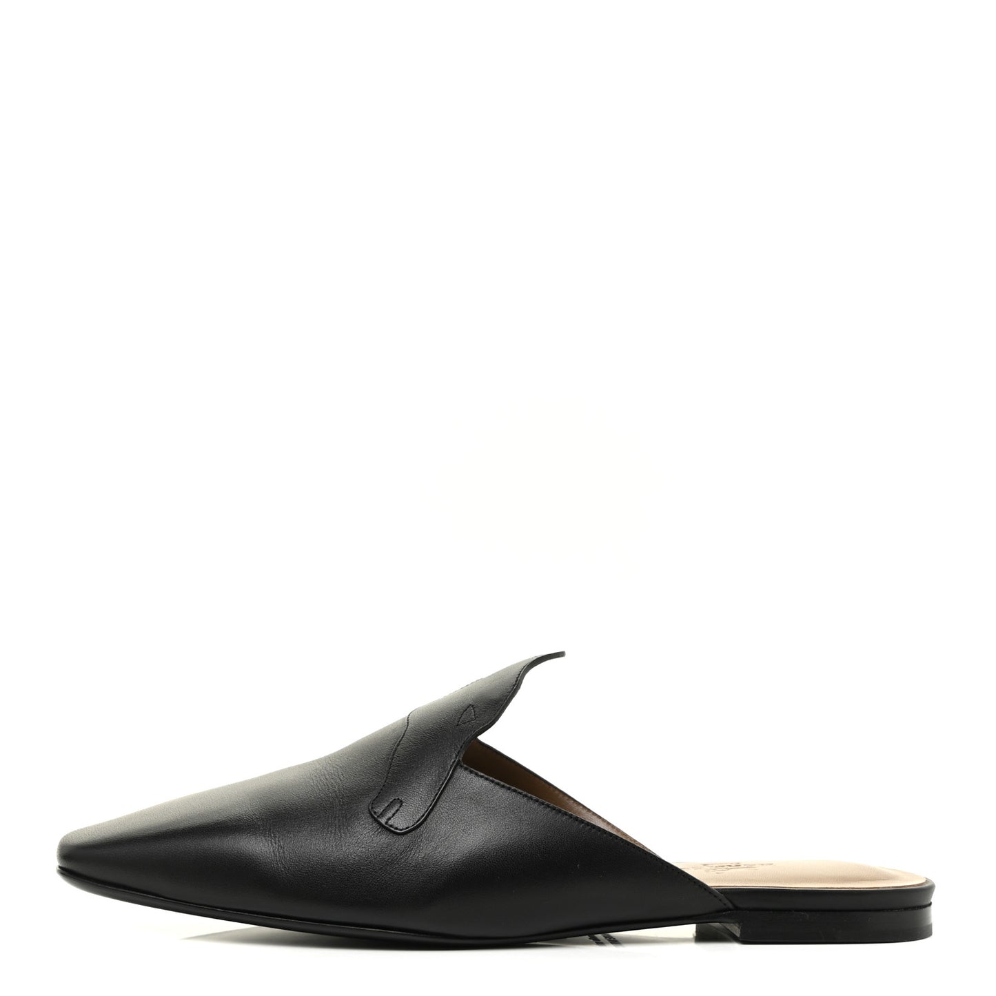 Calfskin Tangeria Mules 38 Black