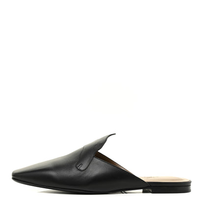 Hermes Calfskin Tangeria Mules 38 Black 1 of 10
