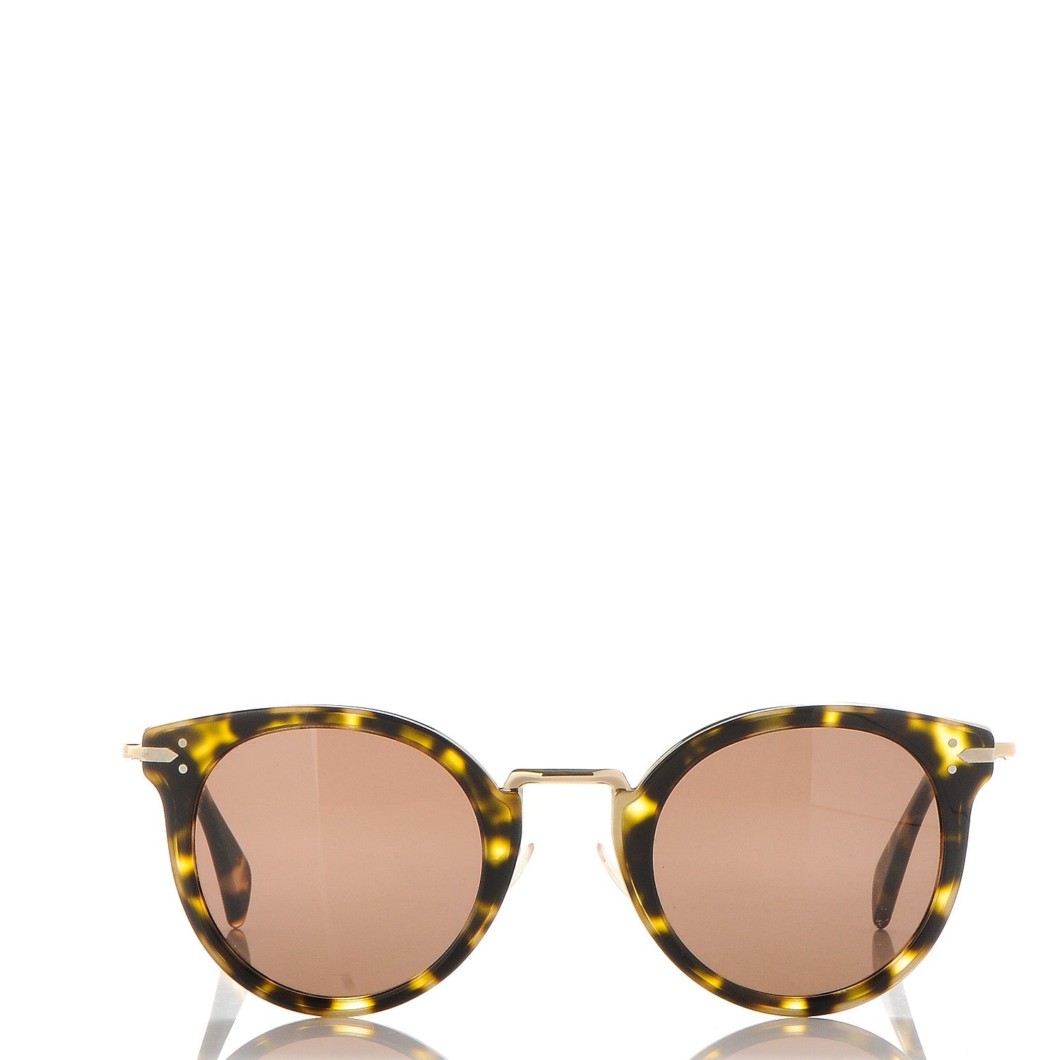 Celine Acetate Lea Sunglasses CL41373/S Dark Havana 2 of 7