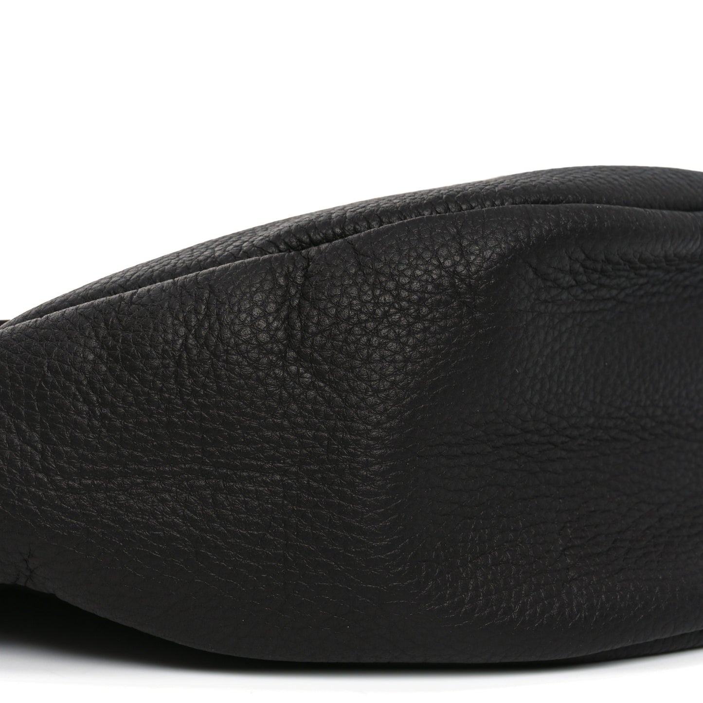Grained Calfskin Small Slouchy Banana Bag Dark Brown