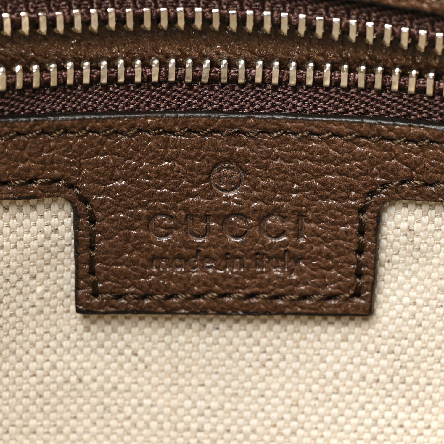 Gucci GG Supreme Monogram Textured Calfskin Web Large Attache Shoulder Bag Beige Ebony New Acero 6 of 9