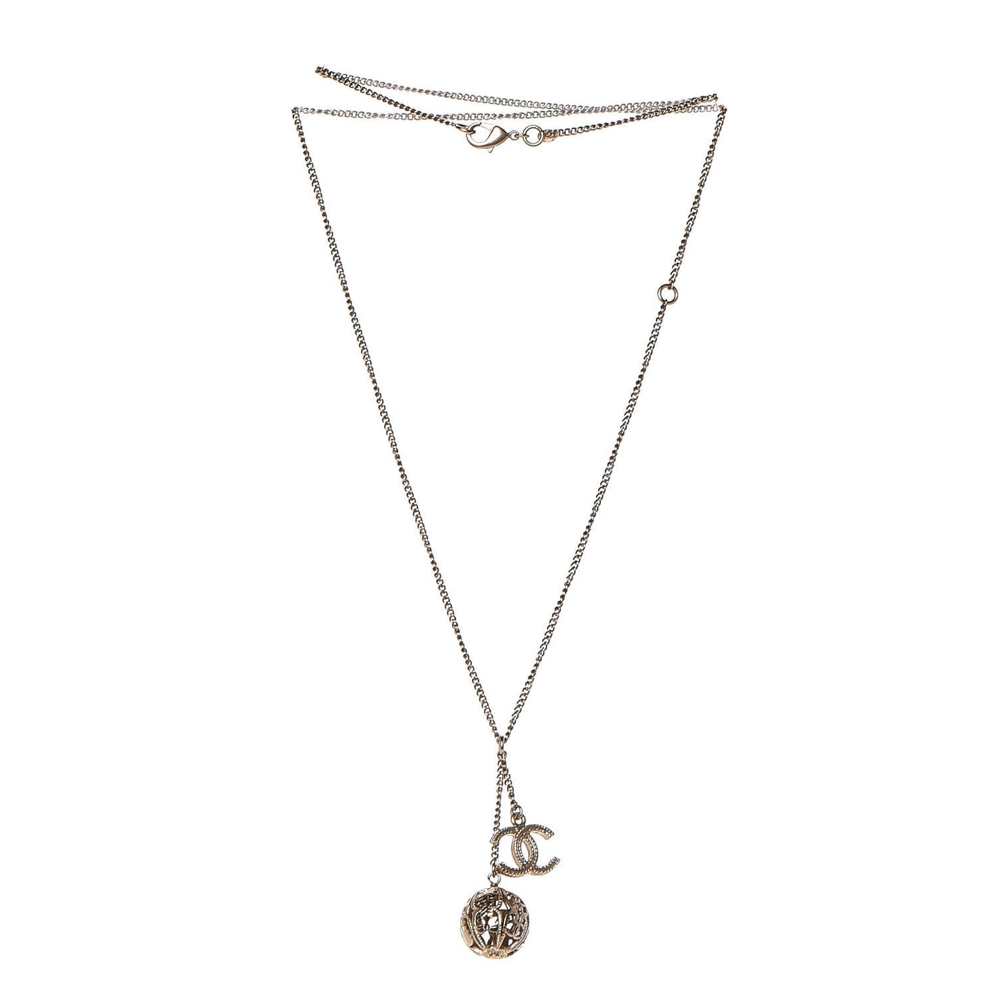 CC Pendant Necklace Gold