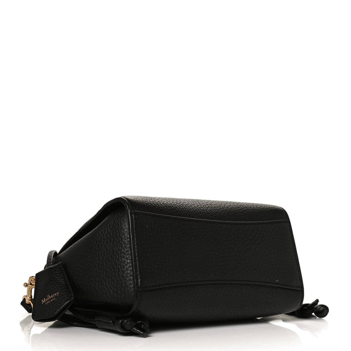 Heavy Grain Small Iris Tote Black