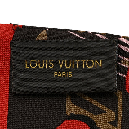 Louis Vuitton Silk Monogram Jungle Dots Bandeau Sugar Pink Poppy 3 of 3