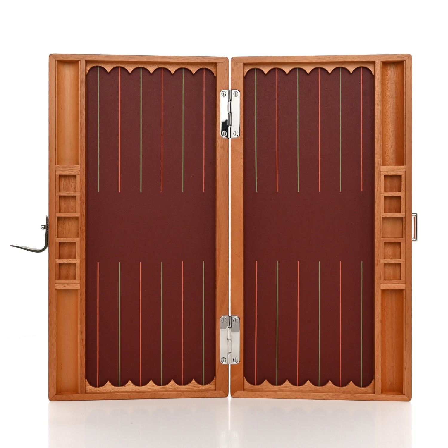 Hermes Natural Maple Wood Backgammon Game Set 8 of 17