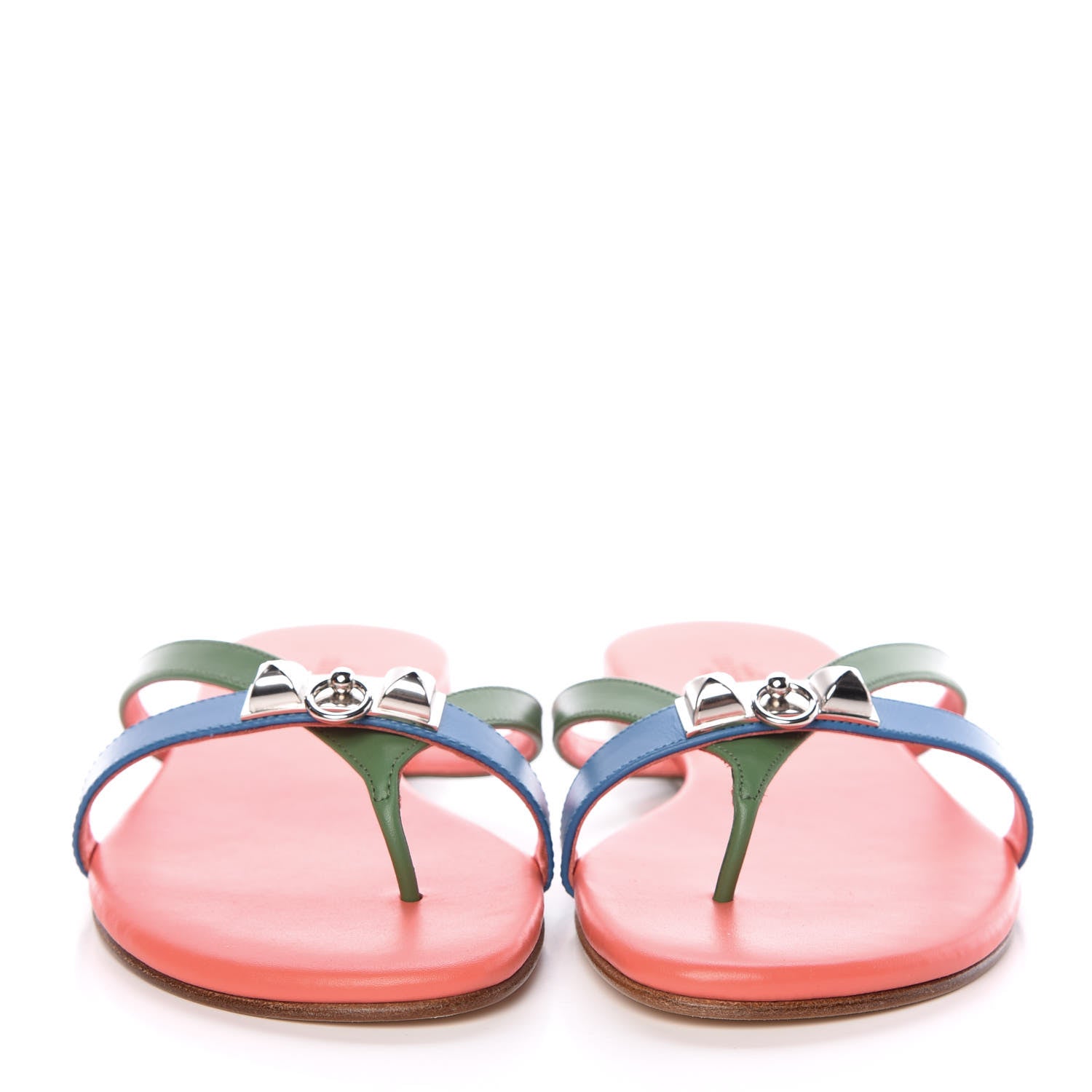 Hermes Nappa Calfskin Corfou Sandals 36 2 of 8