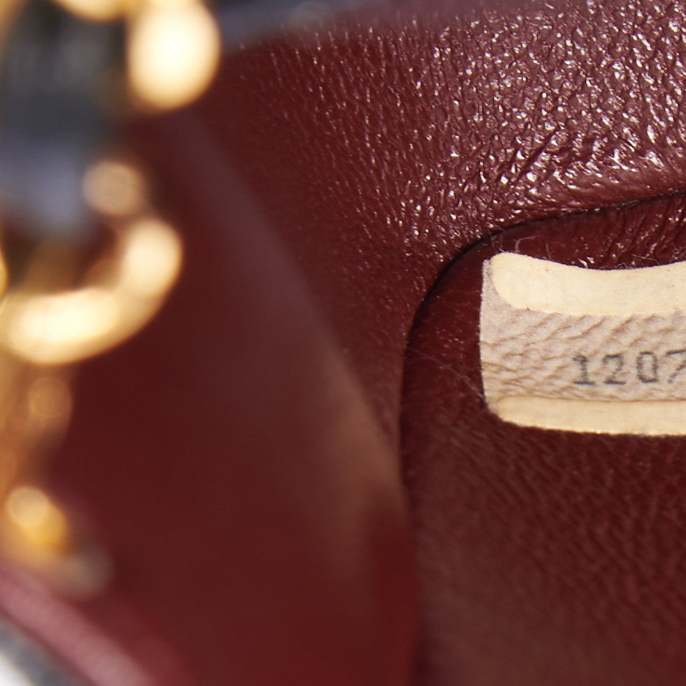 Lambskin Quilted Small Single Flap Black