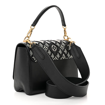 Louis Vuitton Calfskin Since 1854 Embroidered Twist MM Black 3 of 10