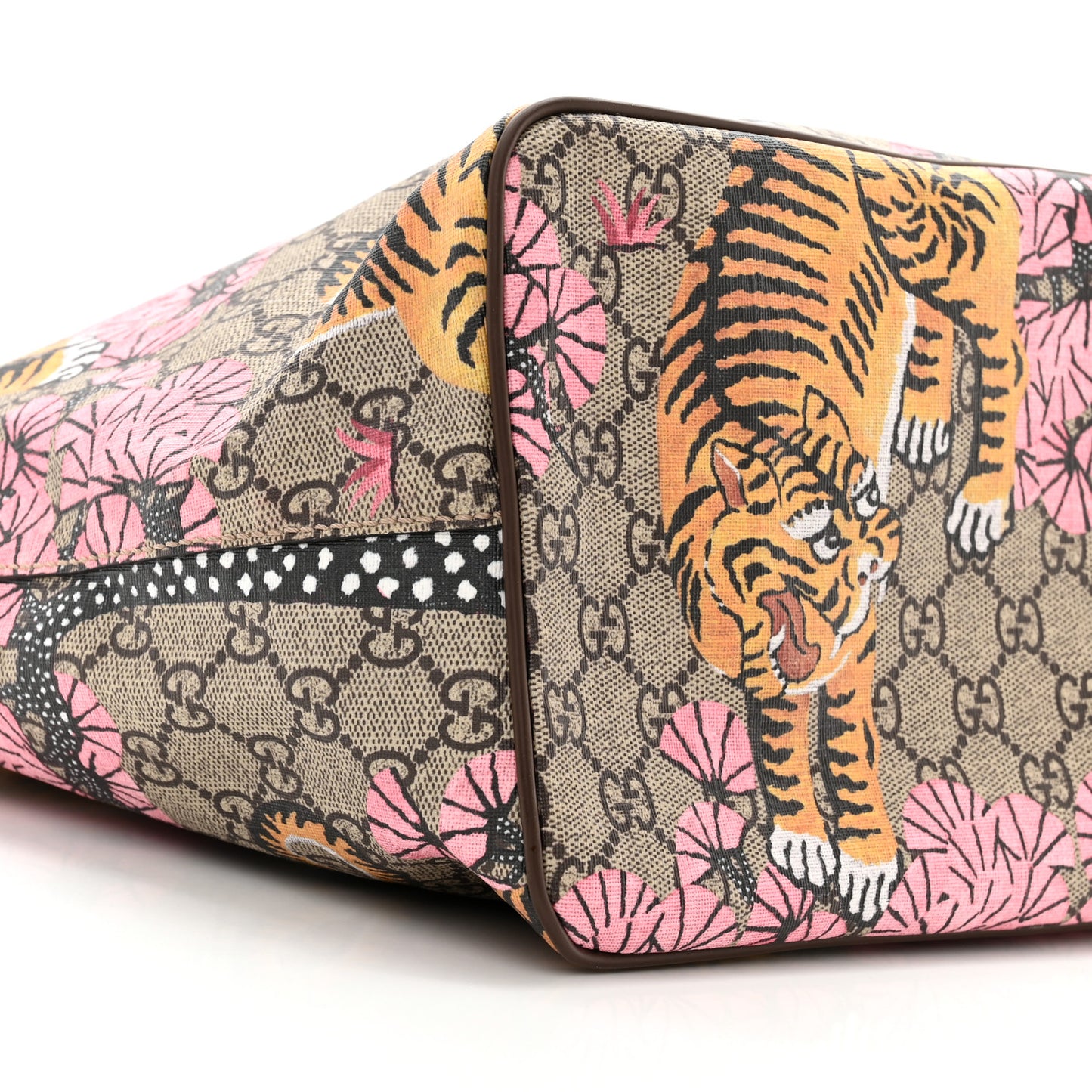 Soft GG Supreme Monogram Bengal Medium Crossbody Tote Beige Pink