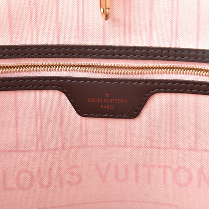 Louis Vuitton Damier Ebene Neo Neverfull MM Rose Ballerine 7 of 18