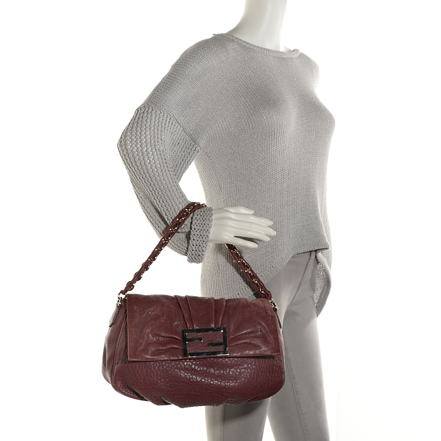 Crinkled Lambskin Mia Shoulder Flap Mona