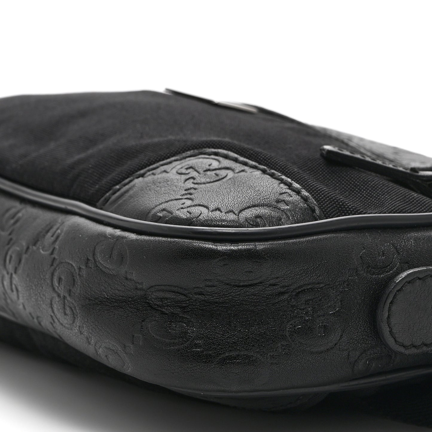 Guccissima Nylon Belt Bag  Black