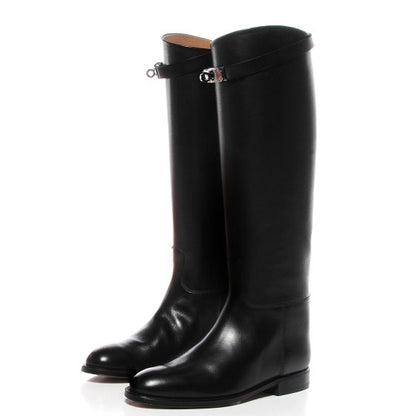 Hermes Box Jumping Boots 36 Black 4 of 8