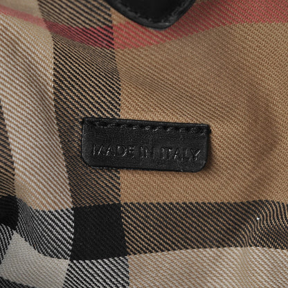 Burberry Lambskin Medium East West Tote Black 7 of 13