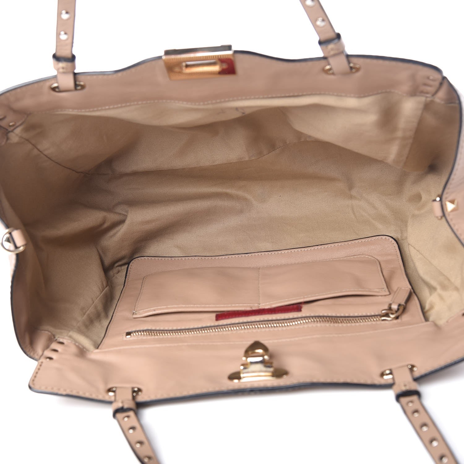 Valentino Garavani Vitello Medium Rockstud Tote Alpaca 5 of 21