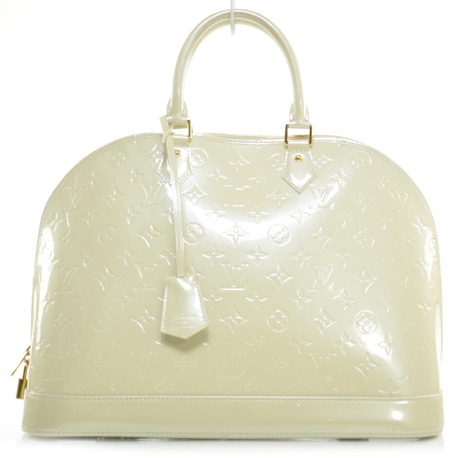 Louis Vuitton Vernis Alma MM Blanc Corail 1 of 9