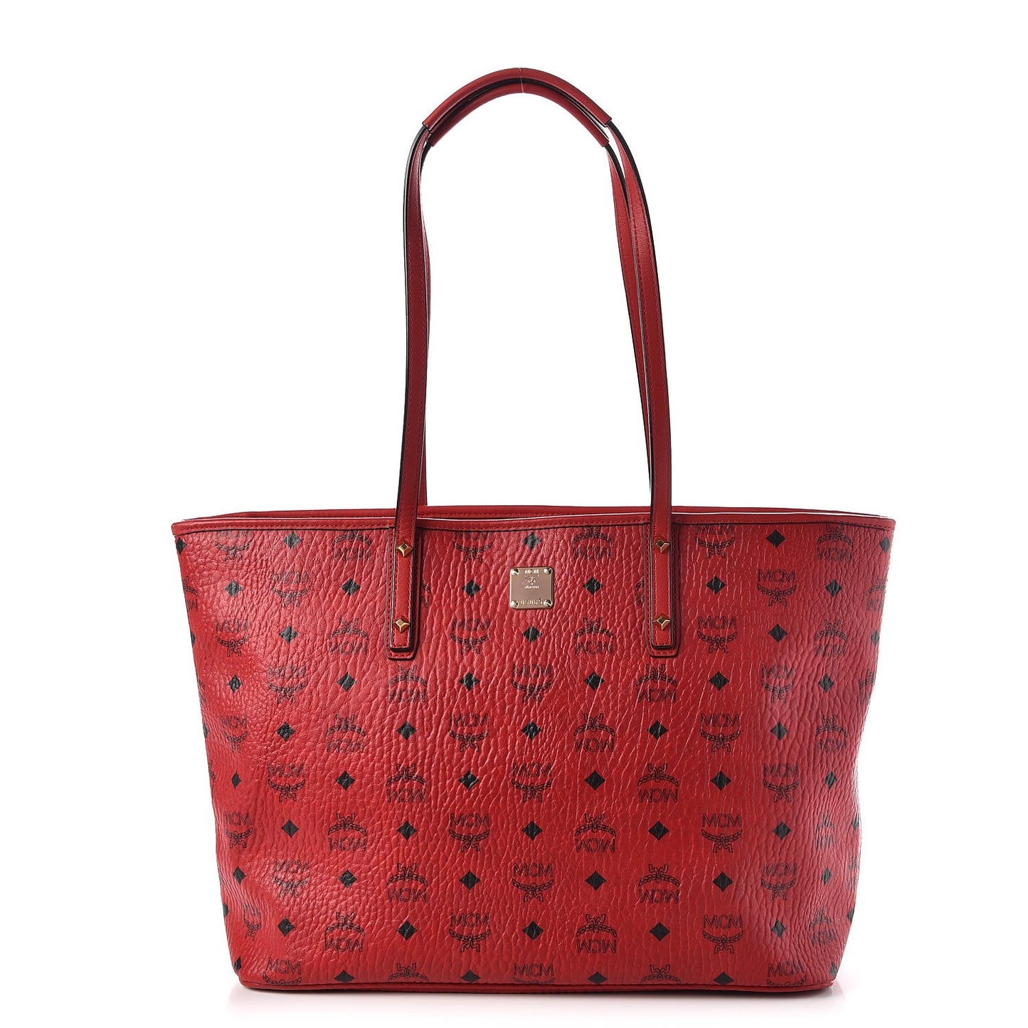 Visetos Medium Anya Shopping Tote Red