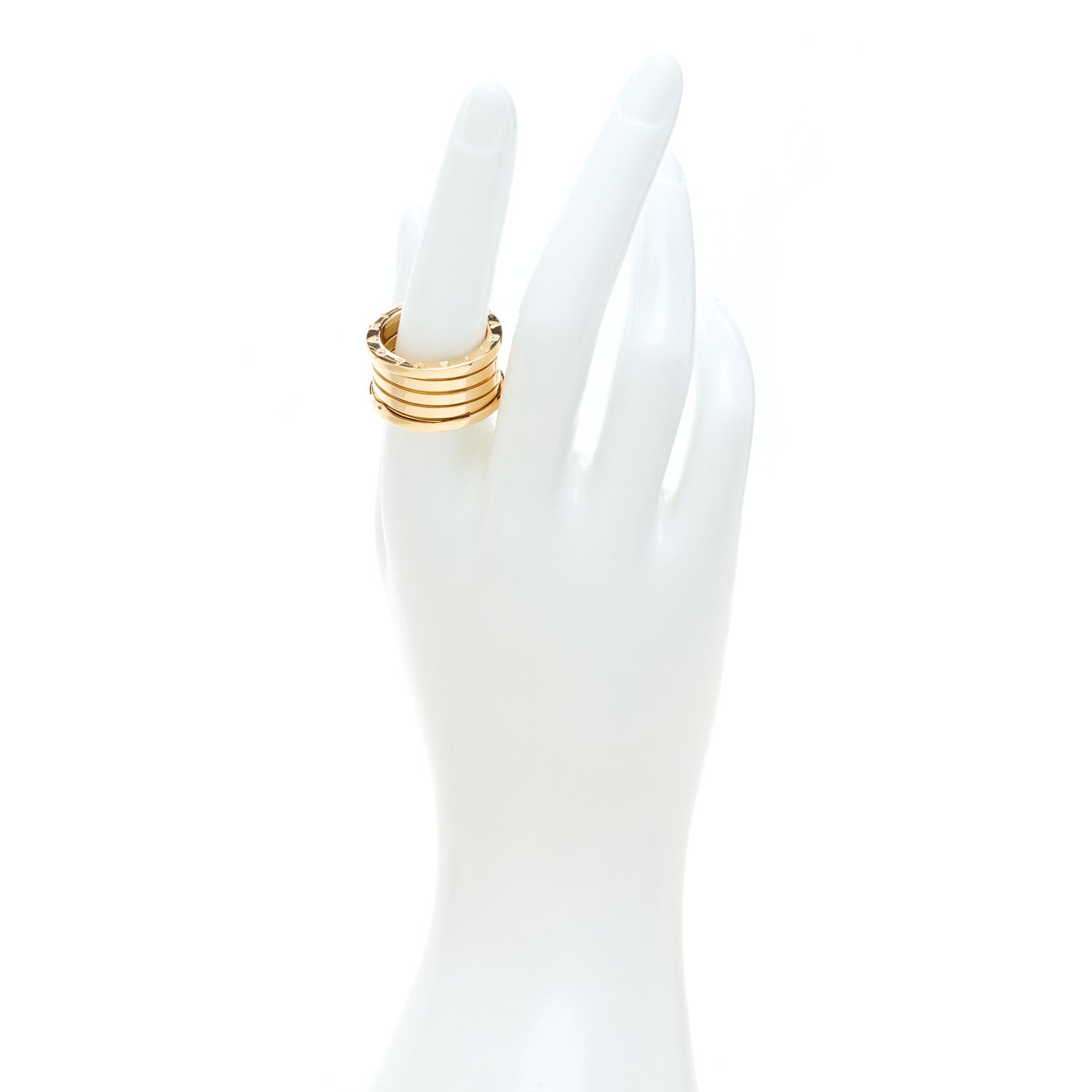 Bulgari 18K Rose Gold B.Zero1 Four-Band Ring 59 8.75 2 of 9