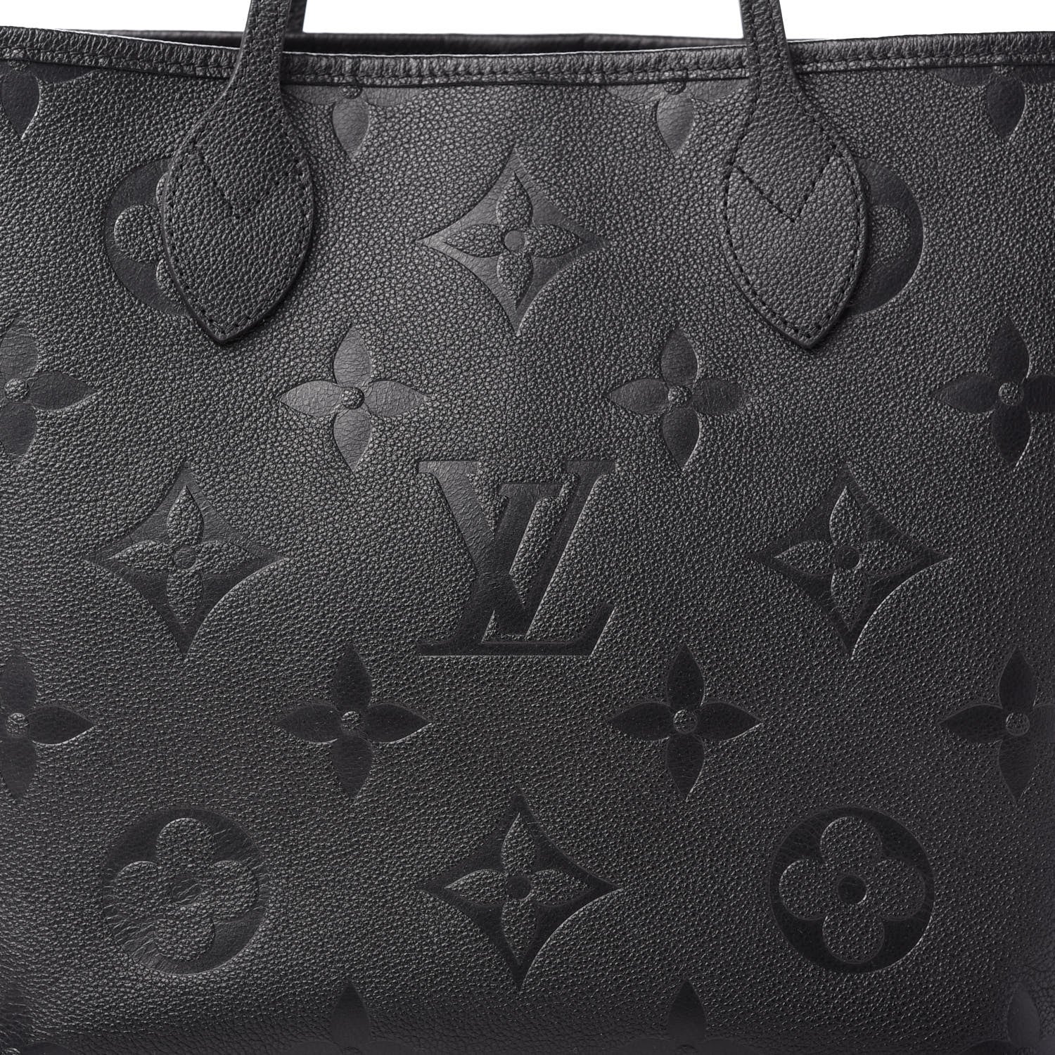 Louis Vuitton Empreinte Monogram Giant Neverfull MM Black 9 of 9