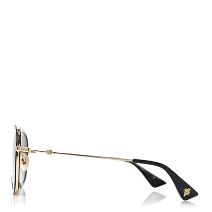 Gucci Metal Aviator Sunglasses GG0062S Black 3 of 7