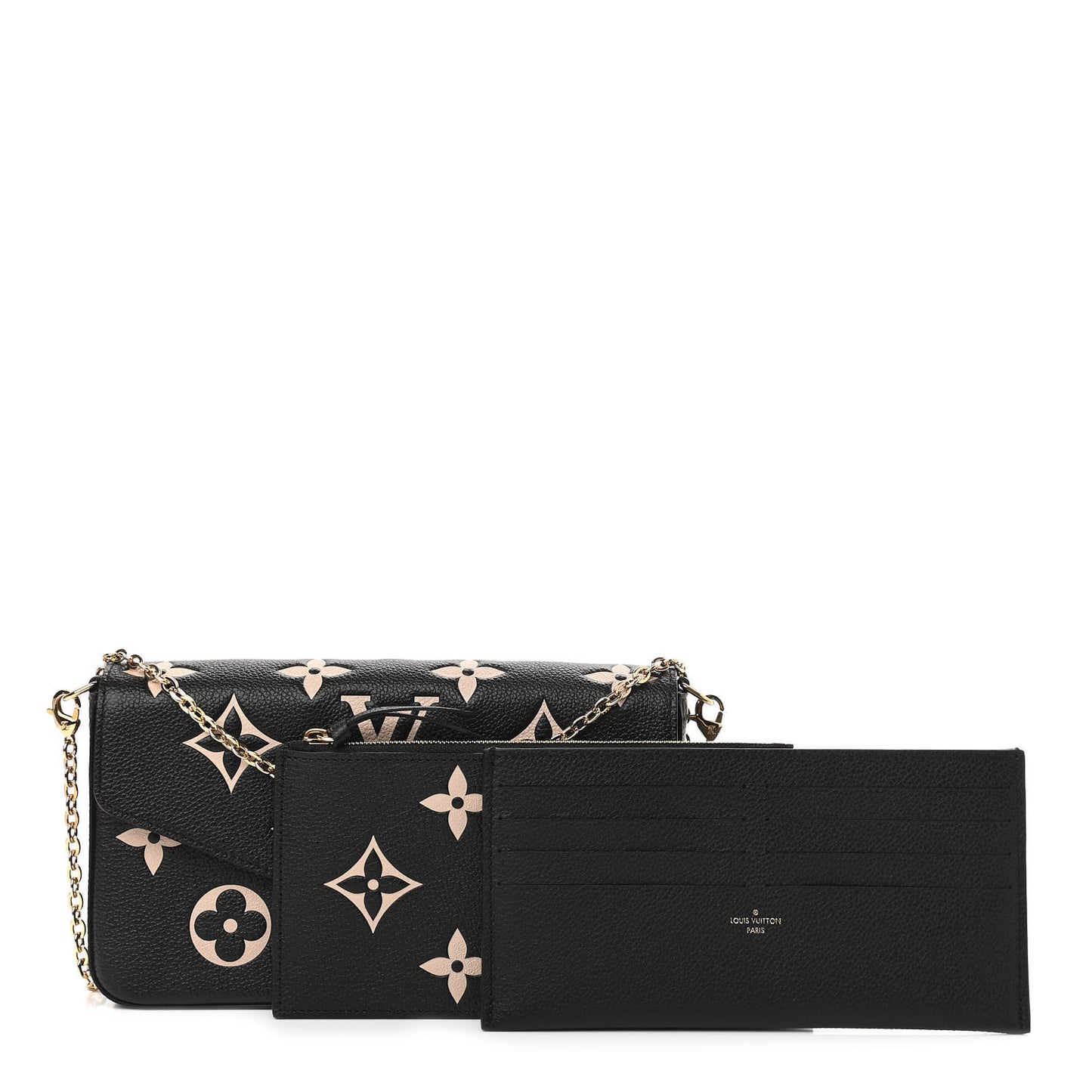 Empreinte Monogram Giant Felicie Pochette Black Beige