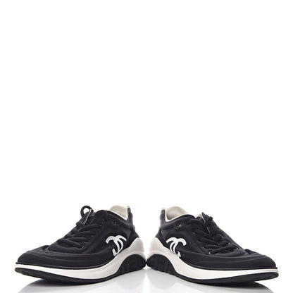 Chanel Lycra Womens CC Sneakers 40 Black 6 of 11