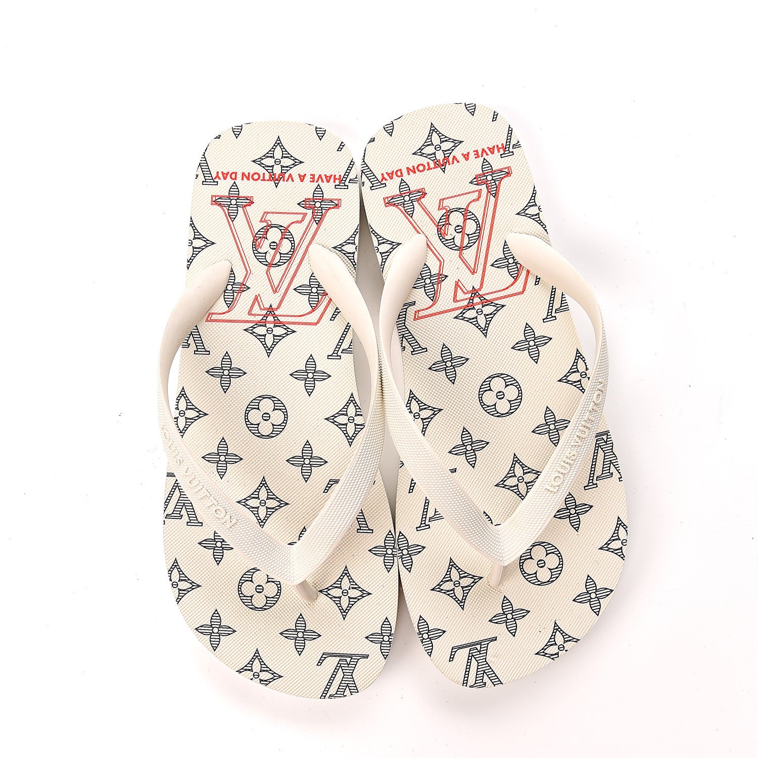 Louis Vuitton Rubber Molitor Thong Sandals 7 White 8 of 8
