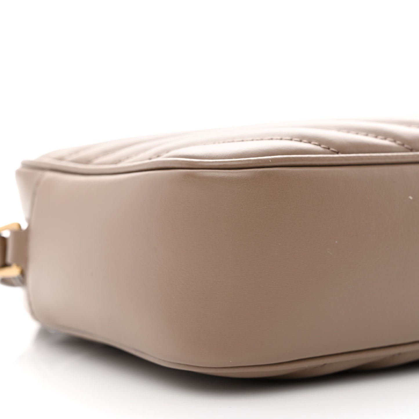 Calfskin Matelasse Monogram Lou Camera Bag Dark Beige