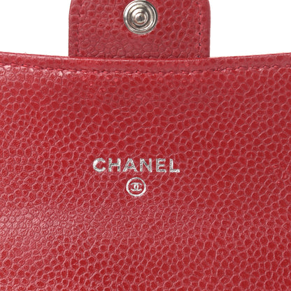 Chanel Caviar Quilted Travel Wallet Red 9 of 13