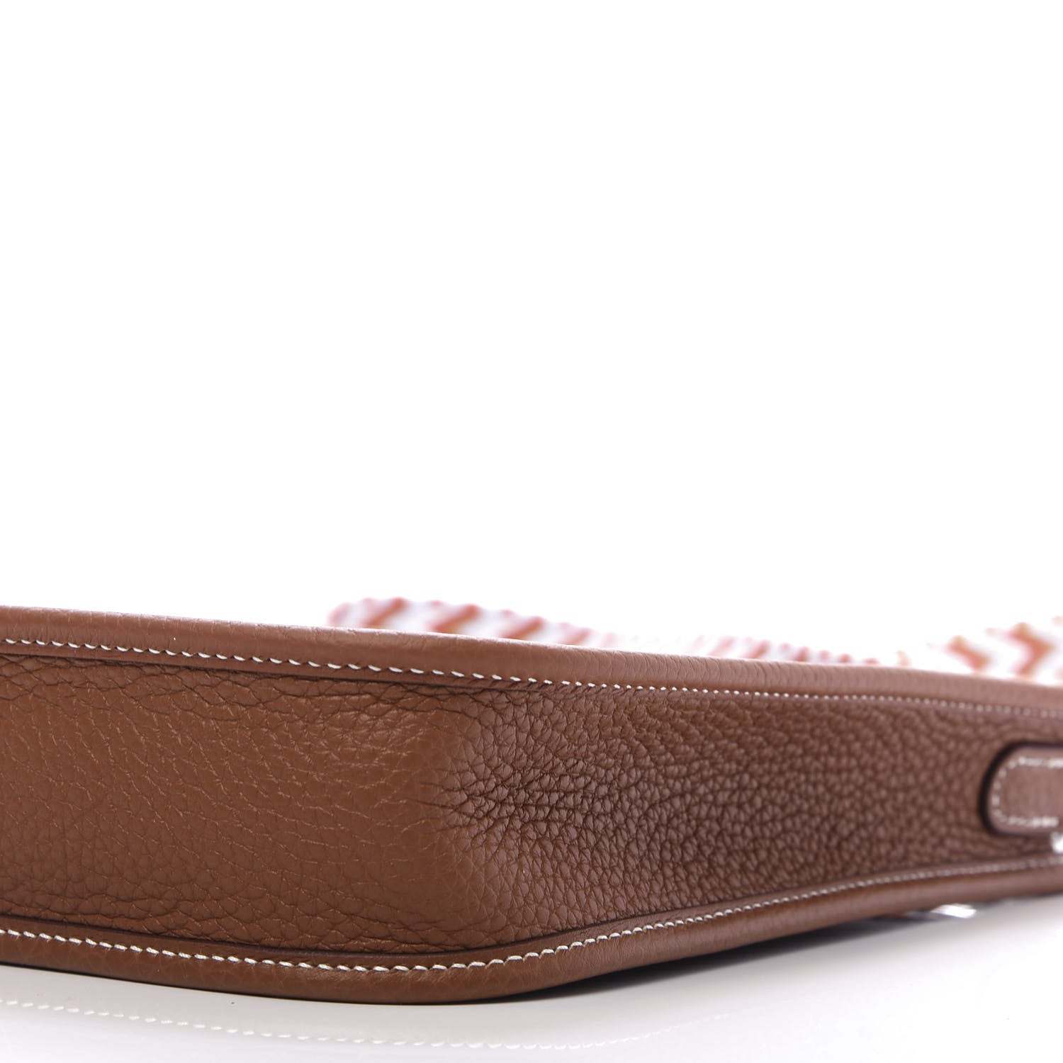Hermes Taurillon Clemence Allegro Evelyne TPM Gold Cornaline White 8 of 11