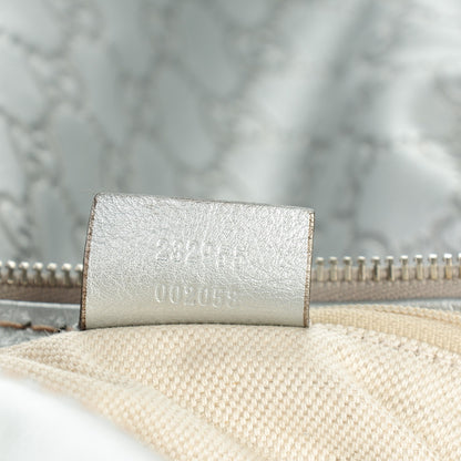 Gucci Metallic Guccissima Medium Sukey Hobo Silver 7 of 7