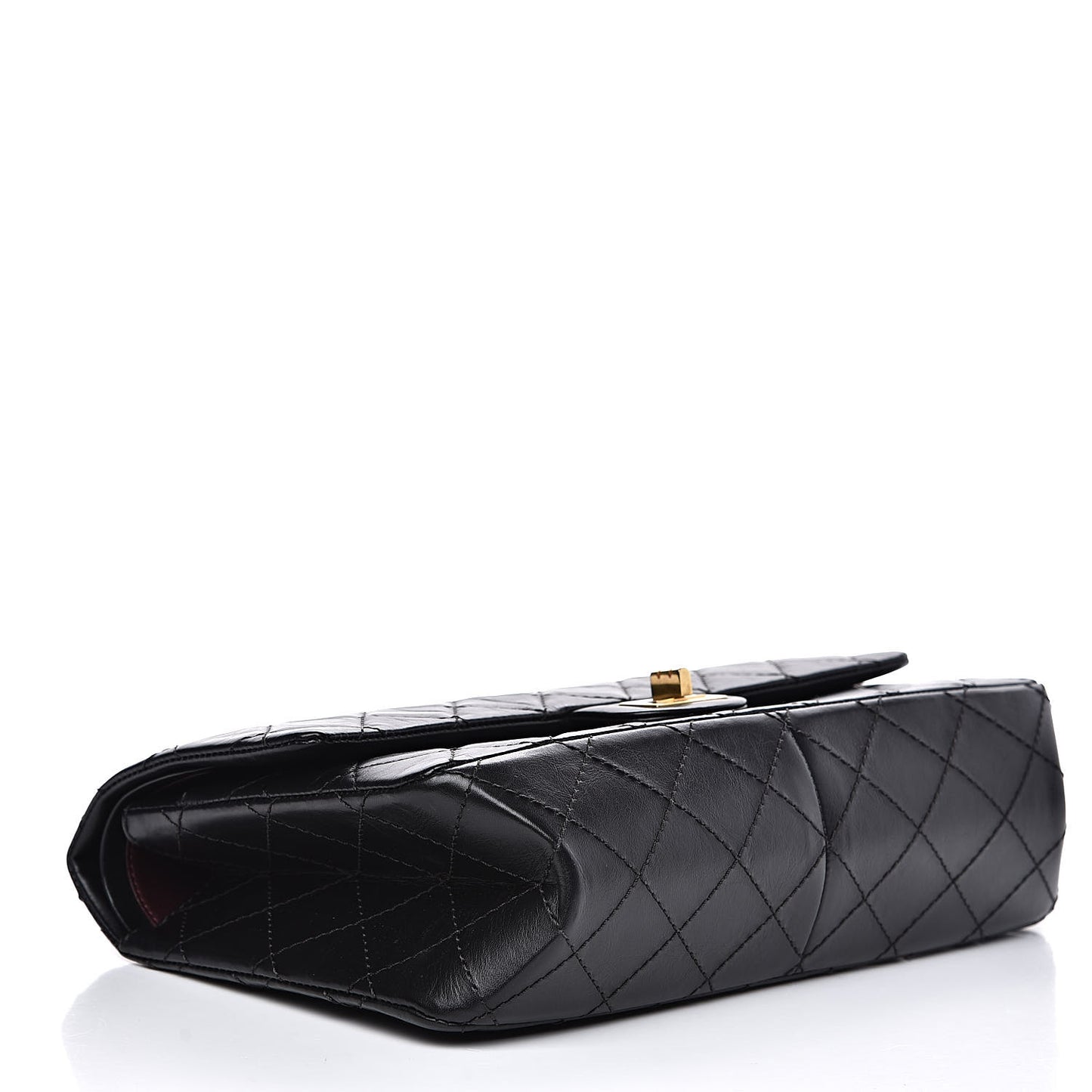 Aged Calfskin Quilted 2.55 Reissue 226 Flap Black