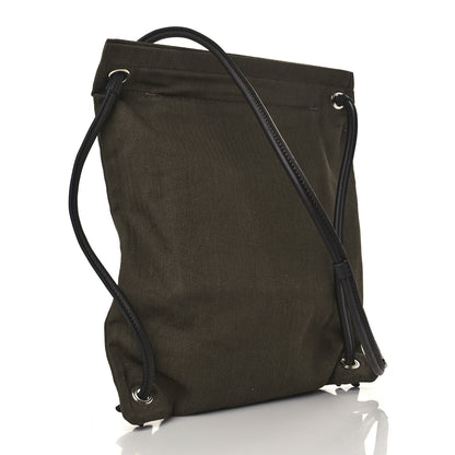 Hermes Herringbone Canvas Swift Maline Bag Kaki Ebene 3 of 7