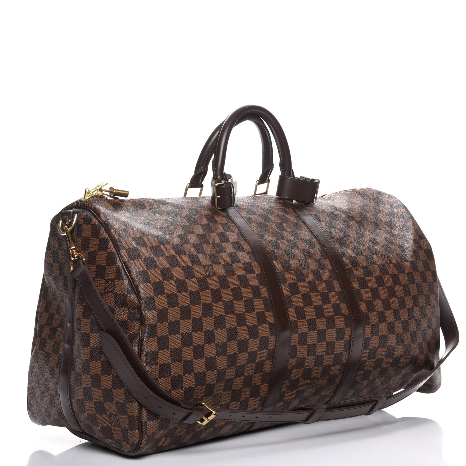 Louis Vuitton Damier Ebene Keepall Bandouliere 55 5 of 9
