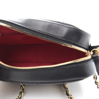 Chanel Calfskin Quilted Enchained Camera Case Bag Black 5 of 11
