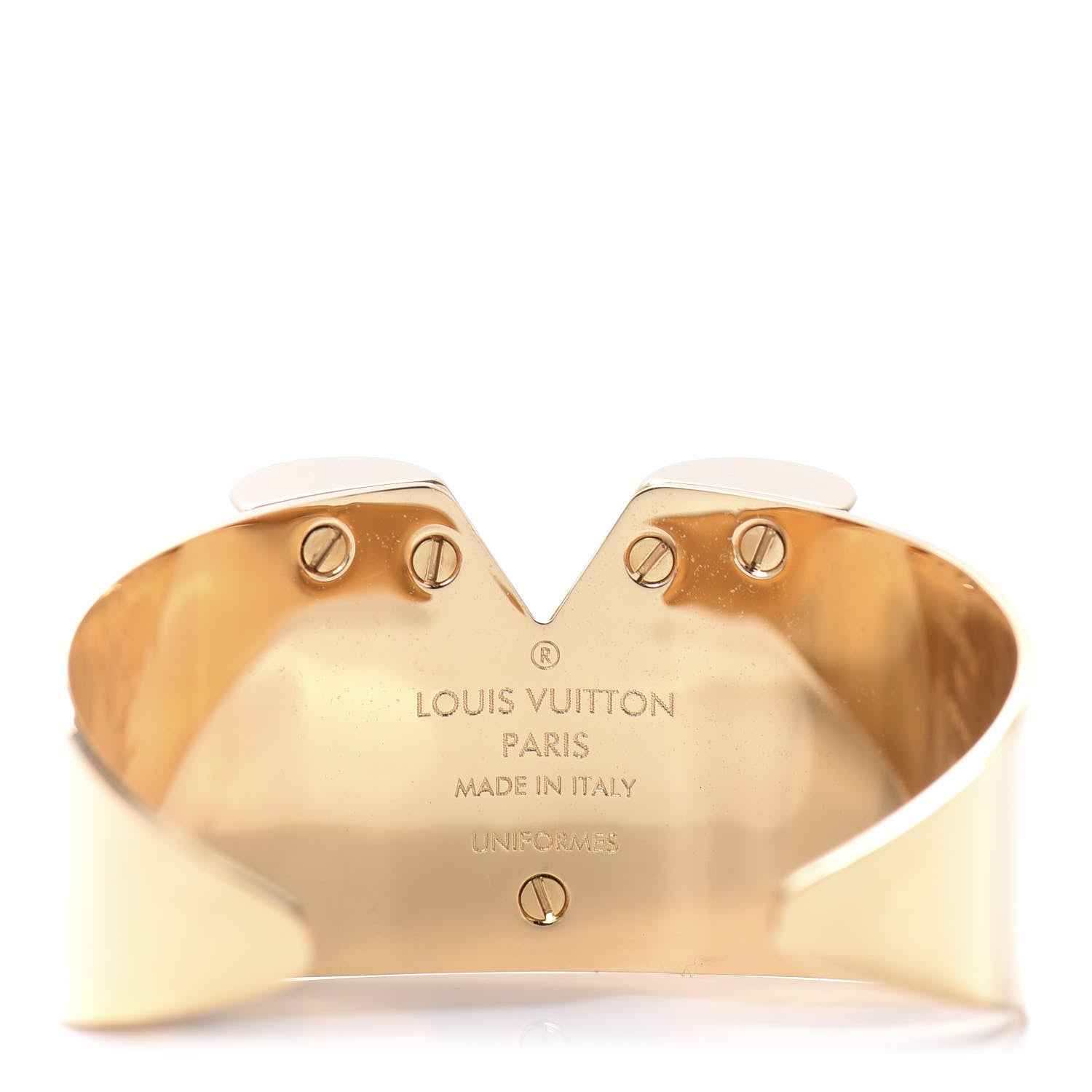 Louis Vuitton Essential V Cuff Gold 4 of 4