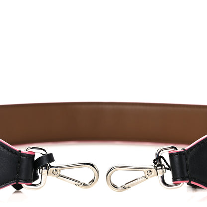 Fendi Vitello Dolce Plexiglass Bi-Color Studded Strap You Black Brownie Multicolor 3 of 5
