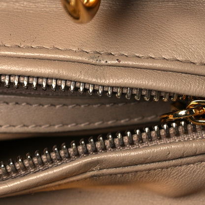 Christian Dior Lambskin Cannage Medium Pearl Lady Dior Beige 10 of 10