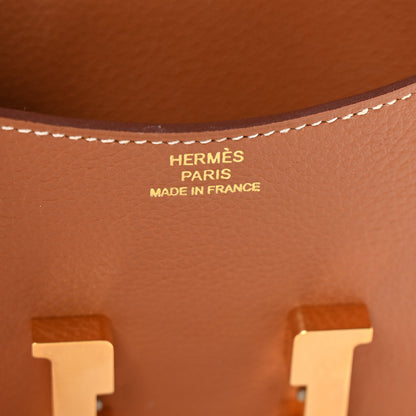Hermes Evercolor Constance Slim Wallet Gold 7 of 8