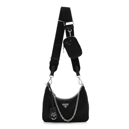 Prada Nylon Re-Edition 2005 Shoulder Bag Black Black 1 of 12