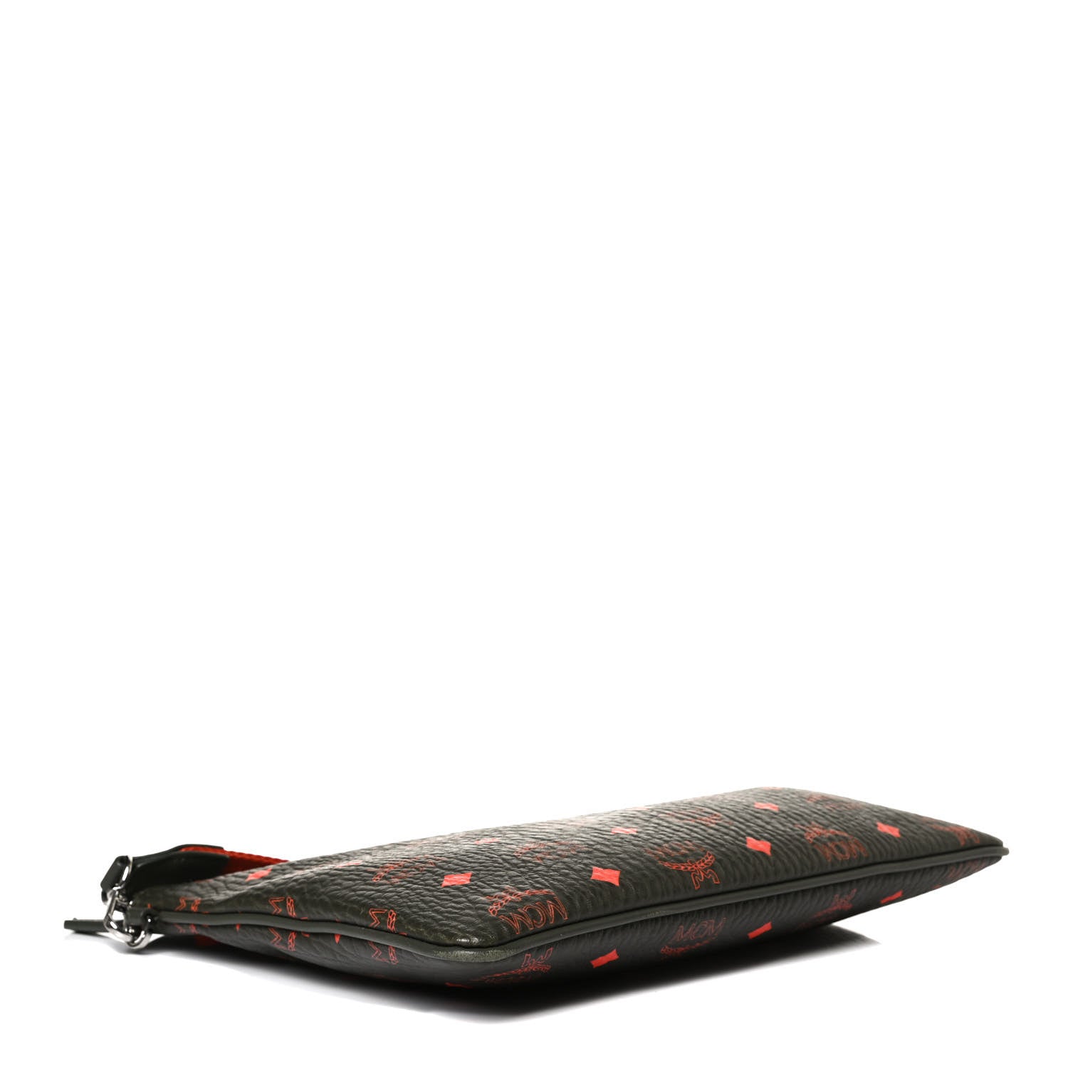 MCM Visetos Stark Wristlet Pouch Winter Moss 4 of 10
