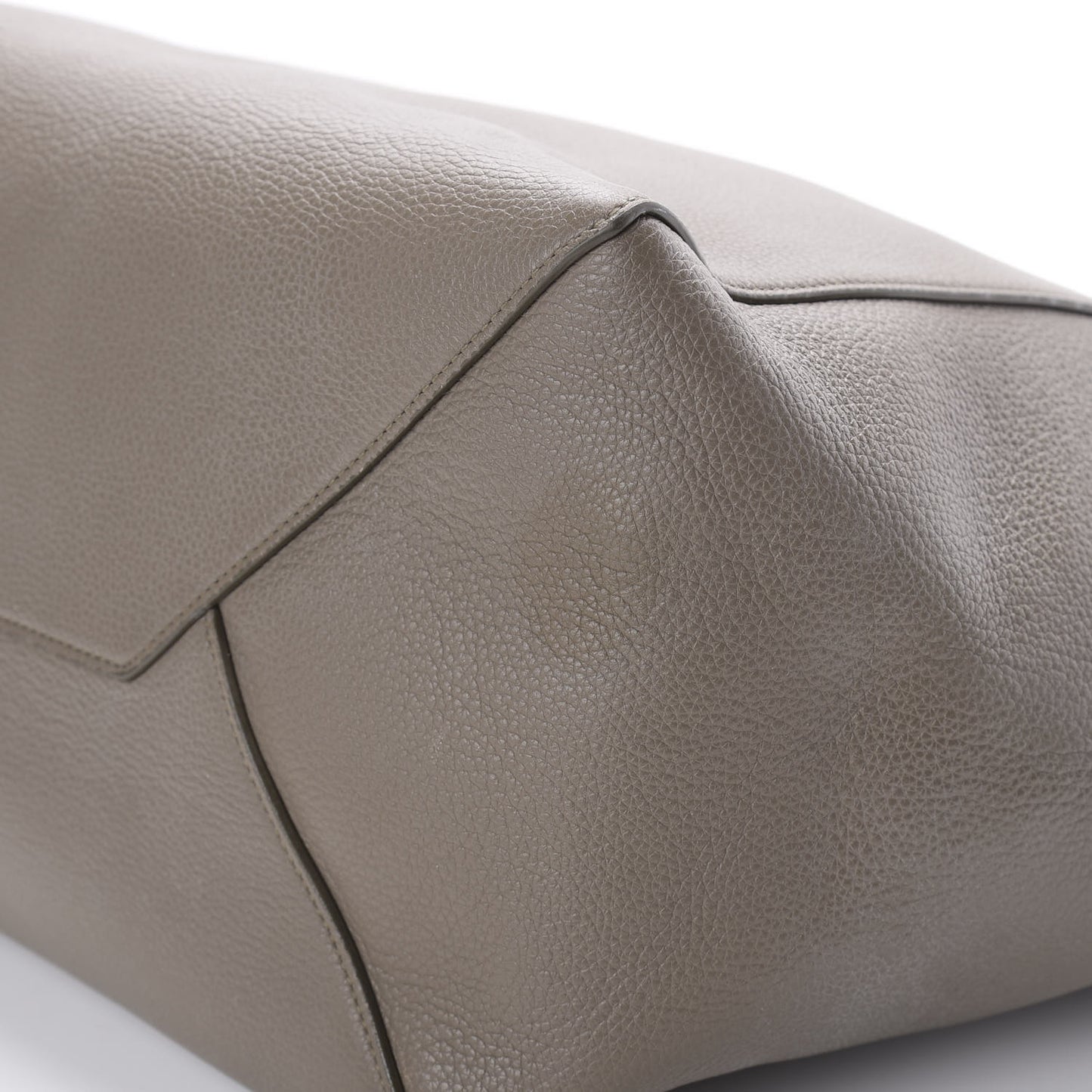 Soft Grained Calfskin Medium Belt Cabas Phantom Taupe