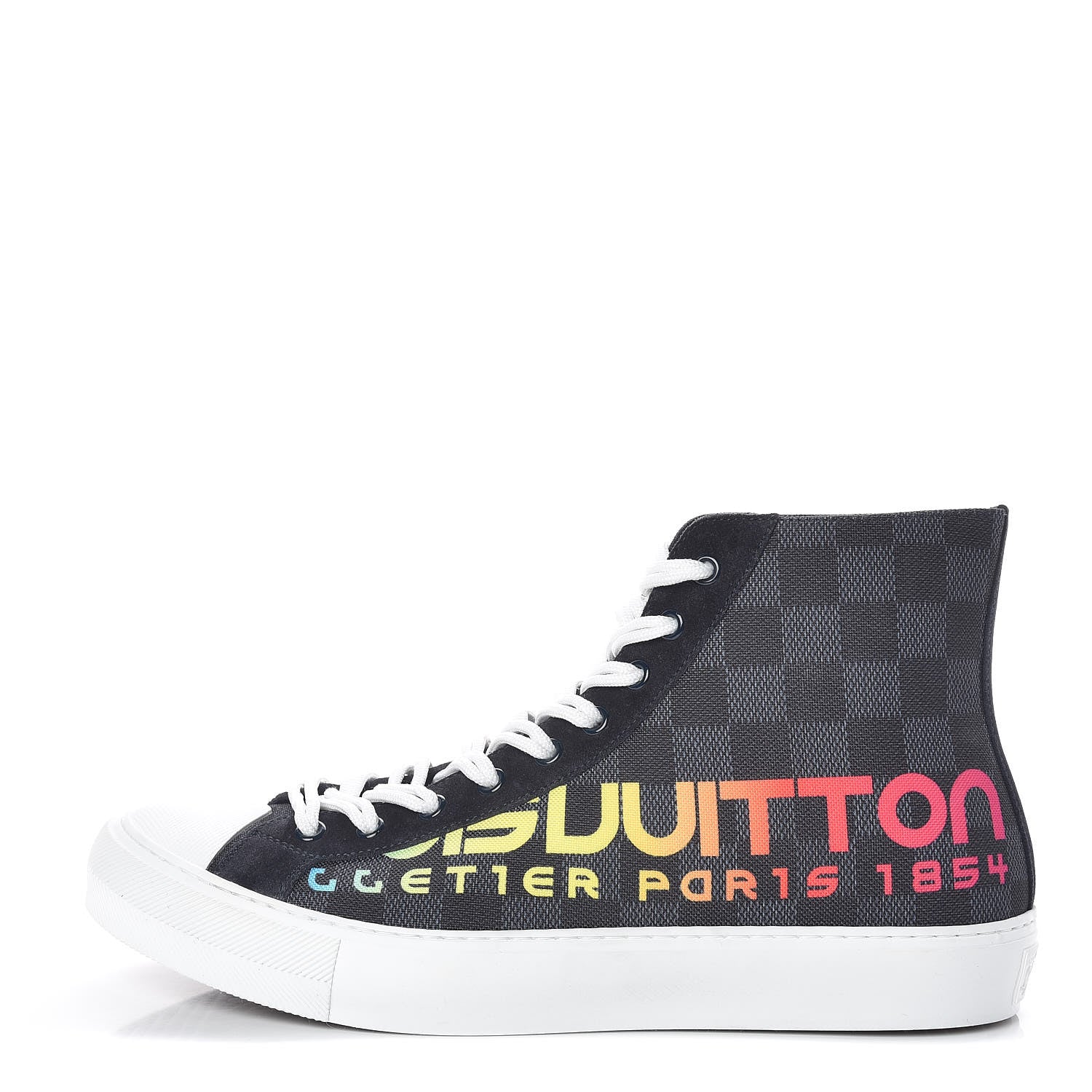 Louis Vuitton Damier Cobalt Tattoo Sneaker Boots 7.5 1 of 8